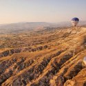 Balloons Over Landscape