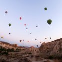 Hot Air Balloons In Flight