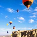 Multiple Hot Air Balloons In Flight